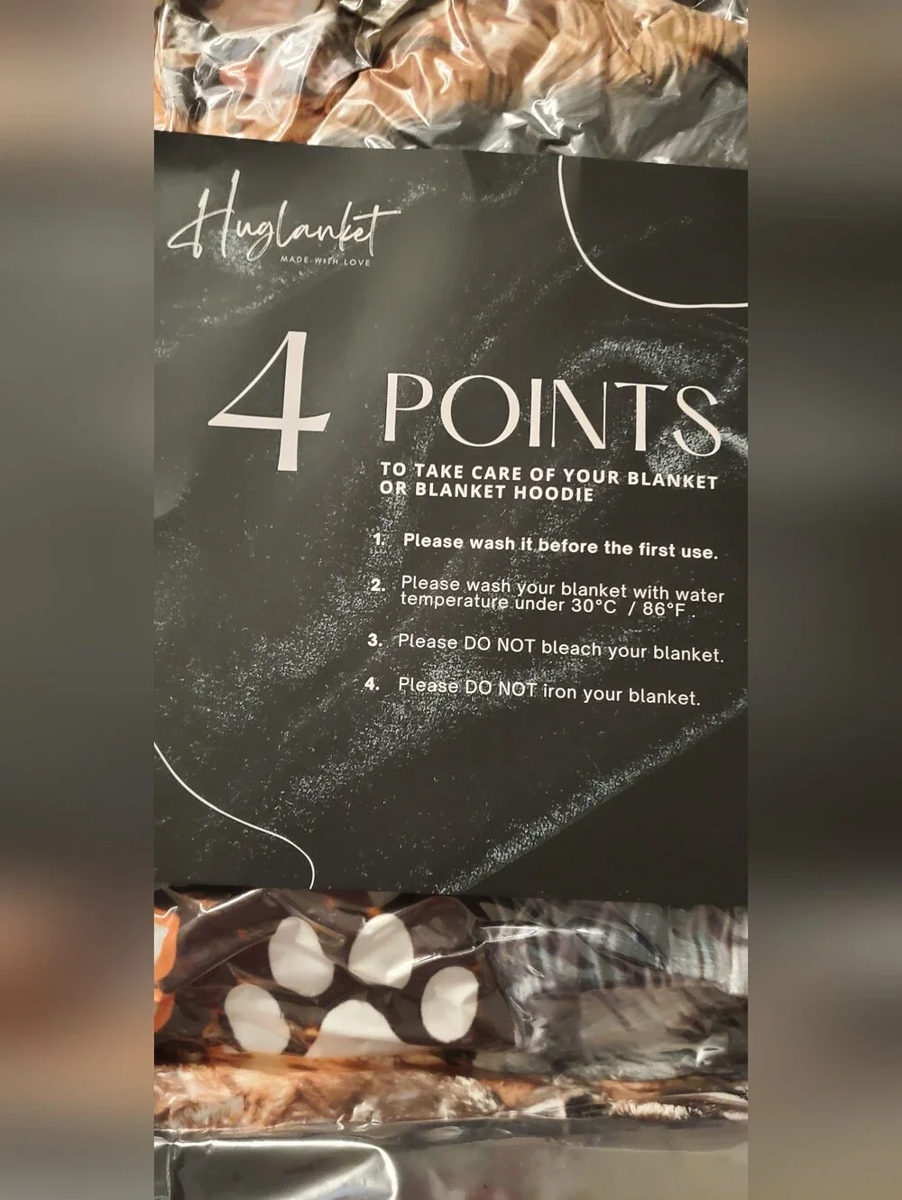 Huglanket soft decorative